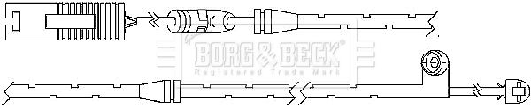 BORG & BECK Сигнализатор, износ тормозных колодок BWL3023